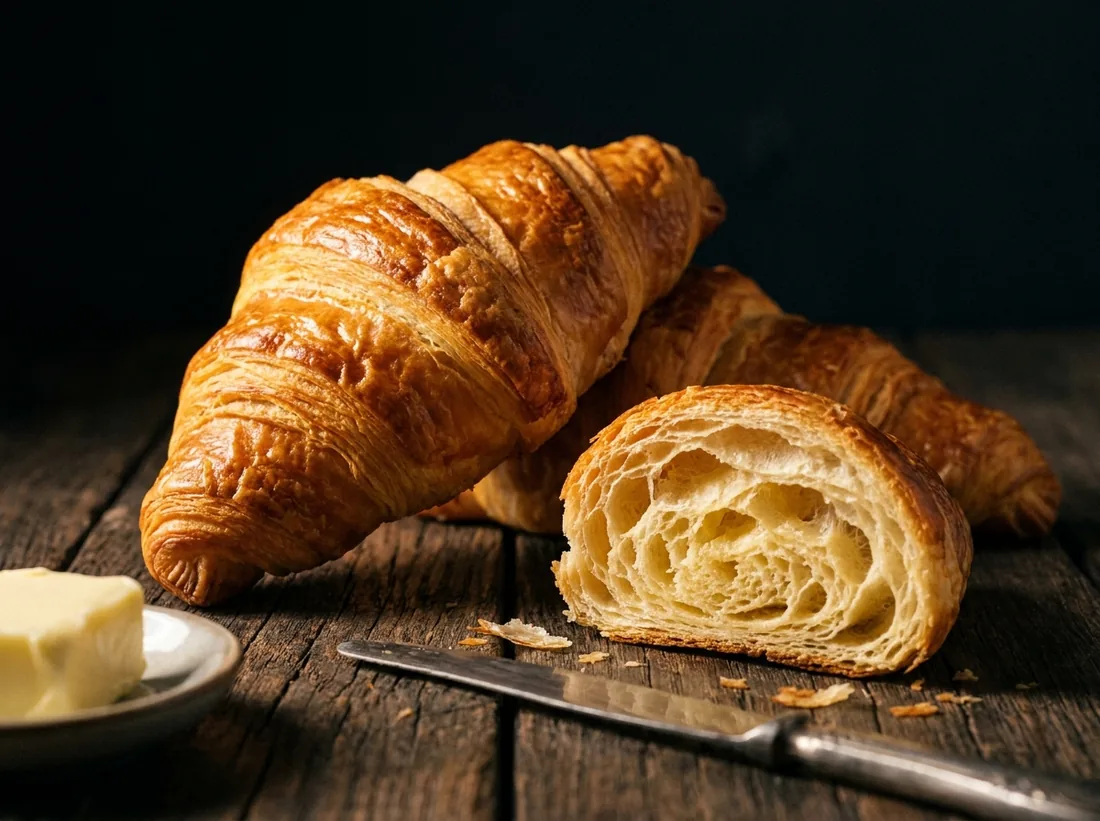 Mini croissant cu unt